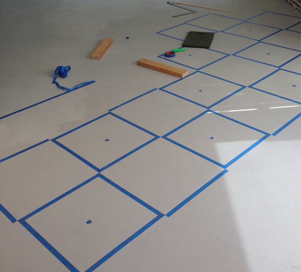 First coat to make the Checkered pattern First coat to make the Checkered pattern