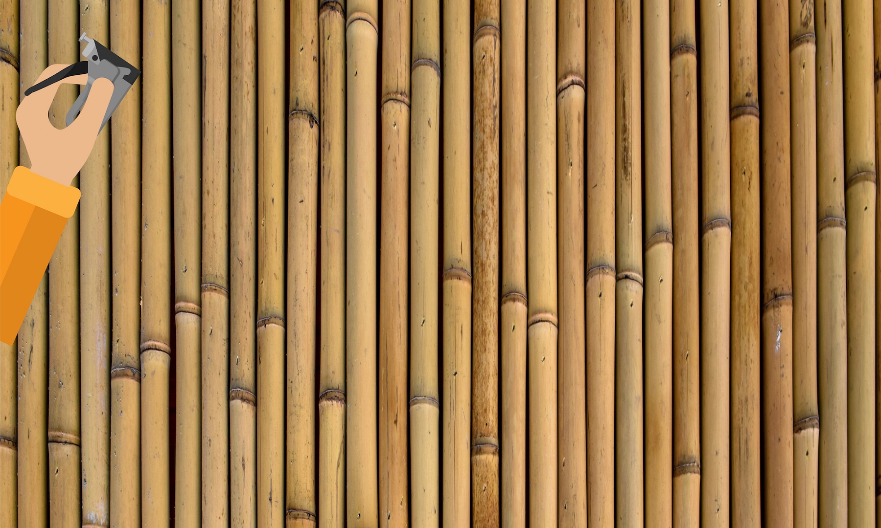 Fixing the Cane or Bamboo Panel Fixing the Cane or Bamboo Panel