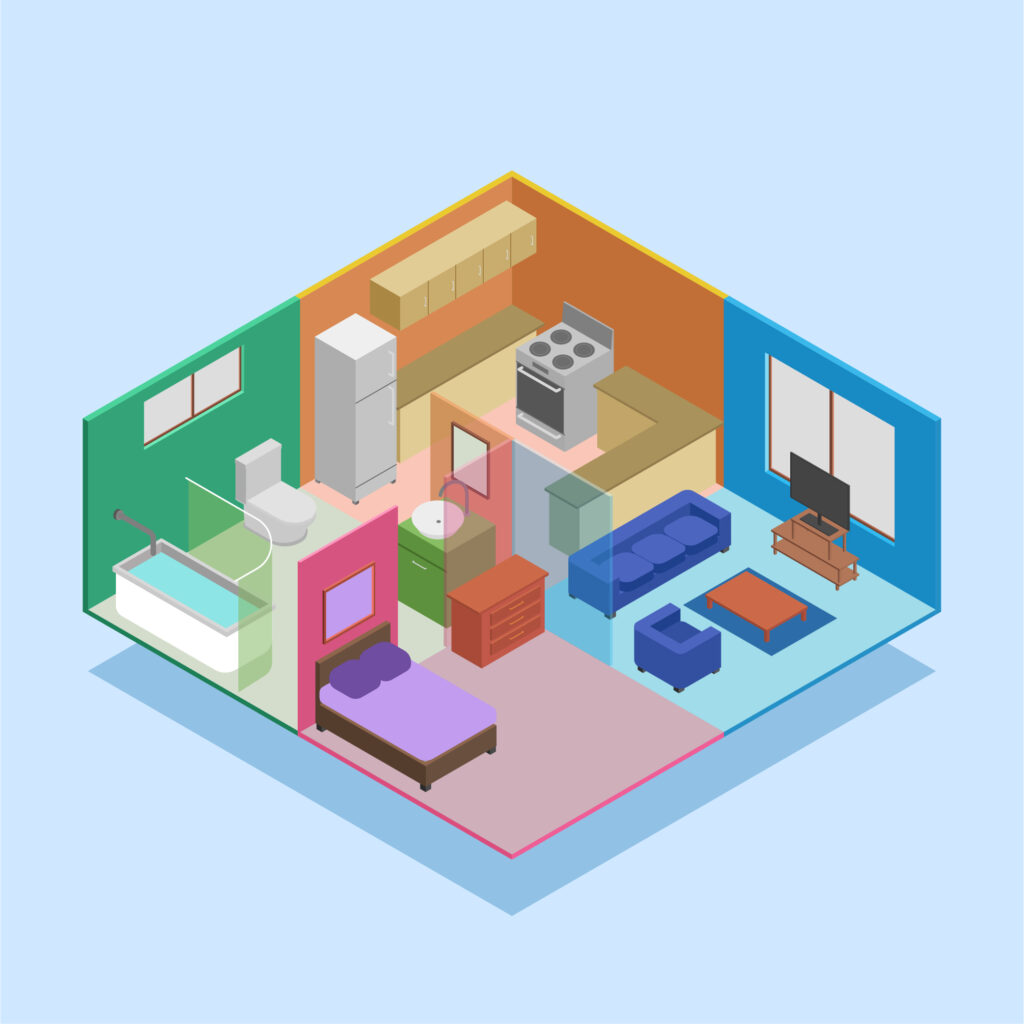 Functionality of a room Functionality of a room