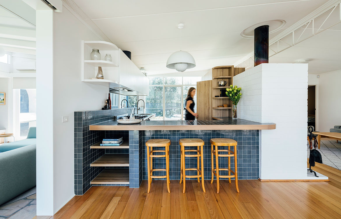 Kitchen Along with Living Room