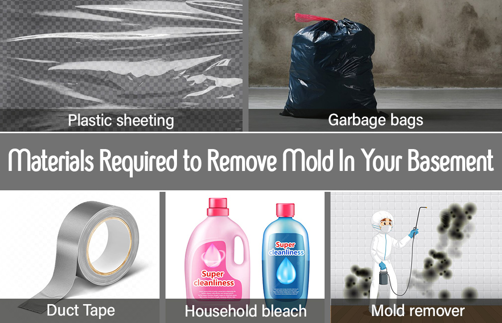 Materials required to remove mold from basement Materials required to remove mold from basement