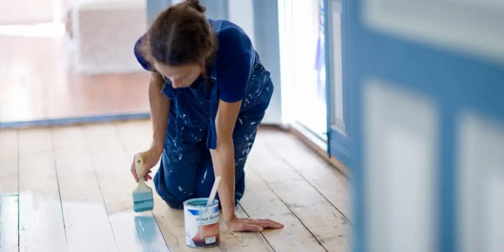 Painting Floorboards