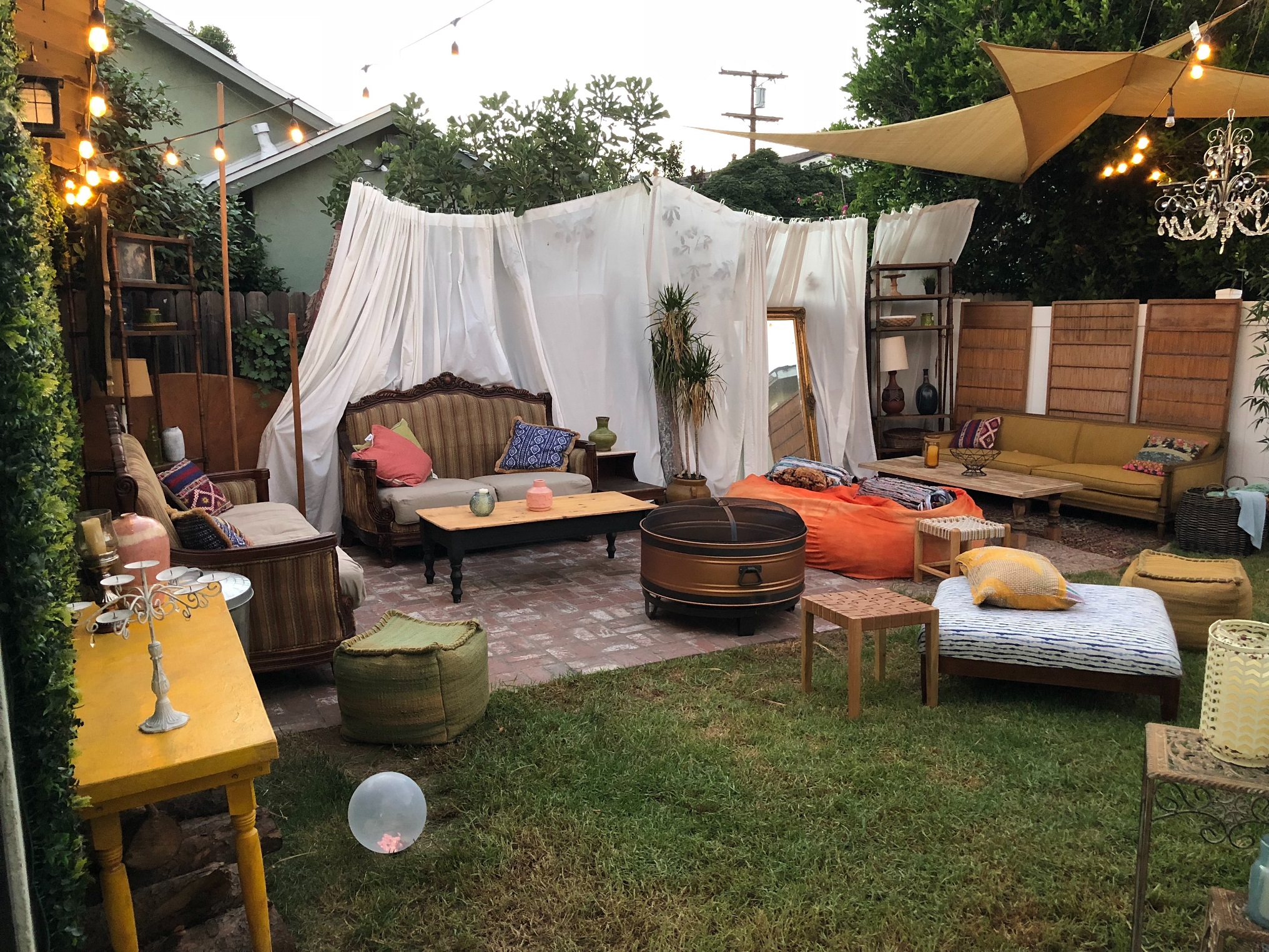 Pergola with Sheers
