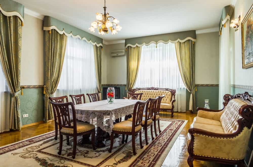 Rich Drapery used in Gothic interiors Rich Drapery used in Gothic interiors