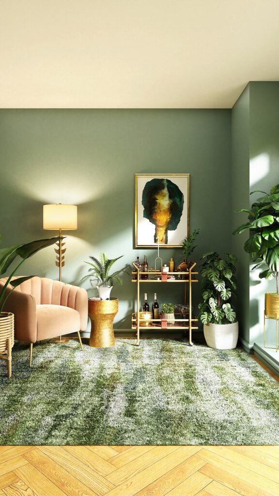 Vibrant Green Corner Vibrant Green Corner