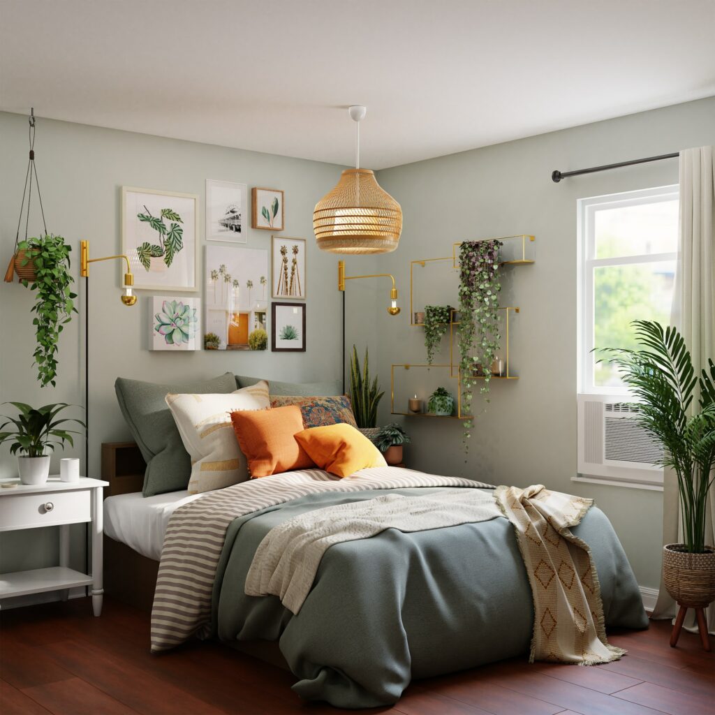 Add Greenery in Guest Room Décor Add Greenery in Guest Room Décor