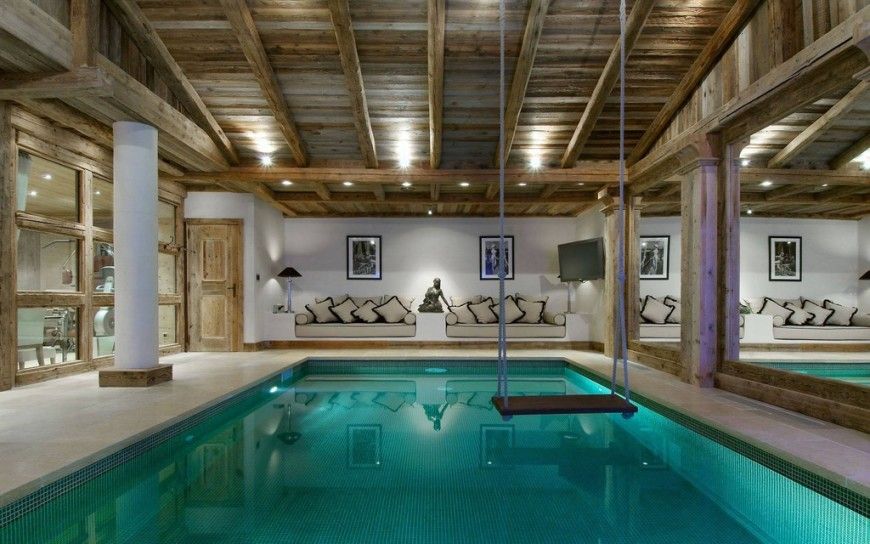 Bali vibes brought to an indoor pool