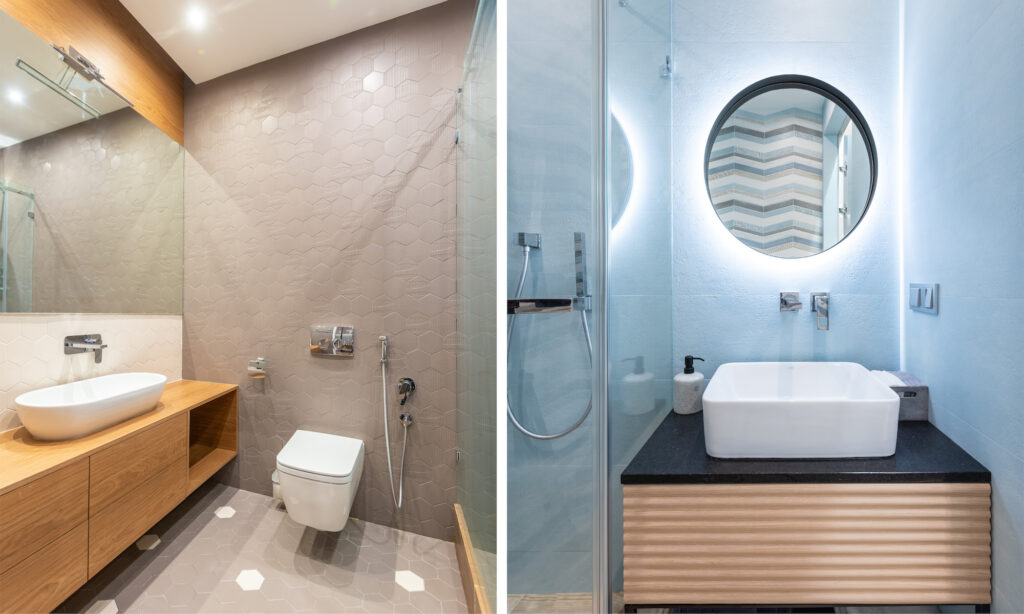Bathroom remodelling with textures Bathroom remodelling with textures