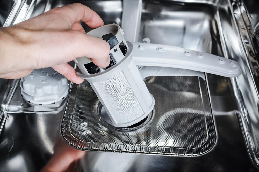 Cleaning Dishwasher Filter Cleaning Dishwasher Filter