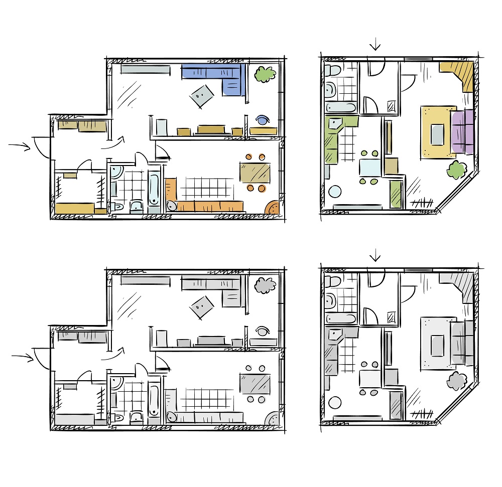 Coloured House Refurbishment Plan