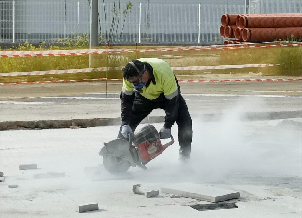Cutting A Concrete Slab