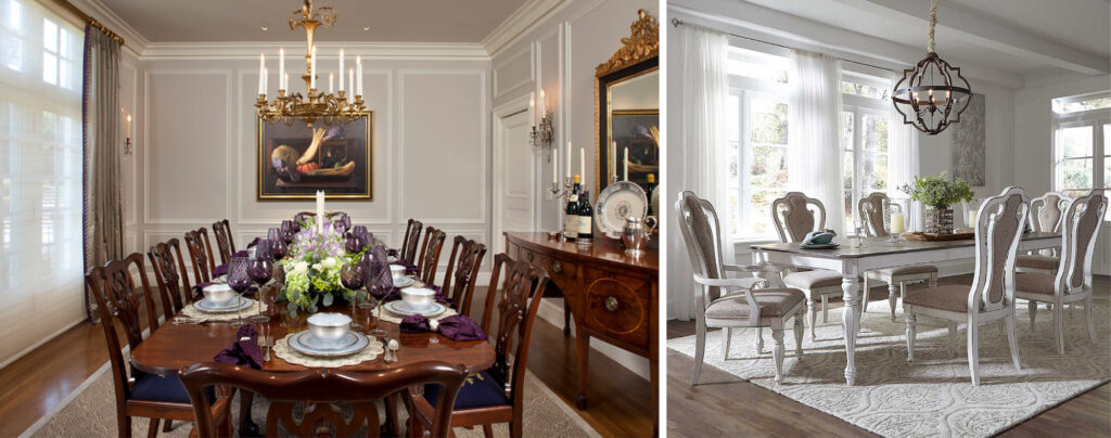 Final touch to traditional dining