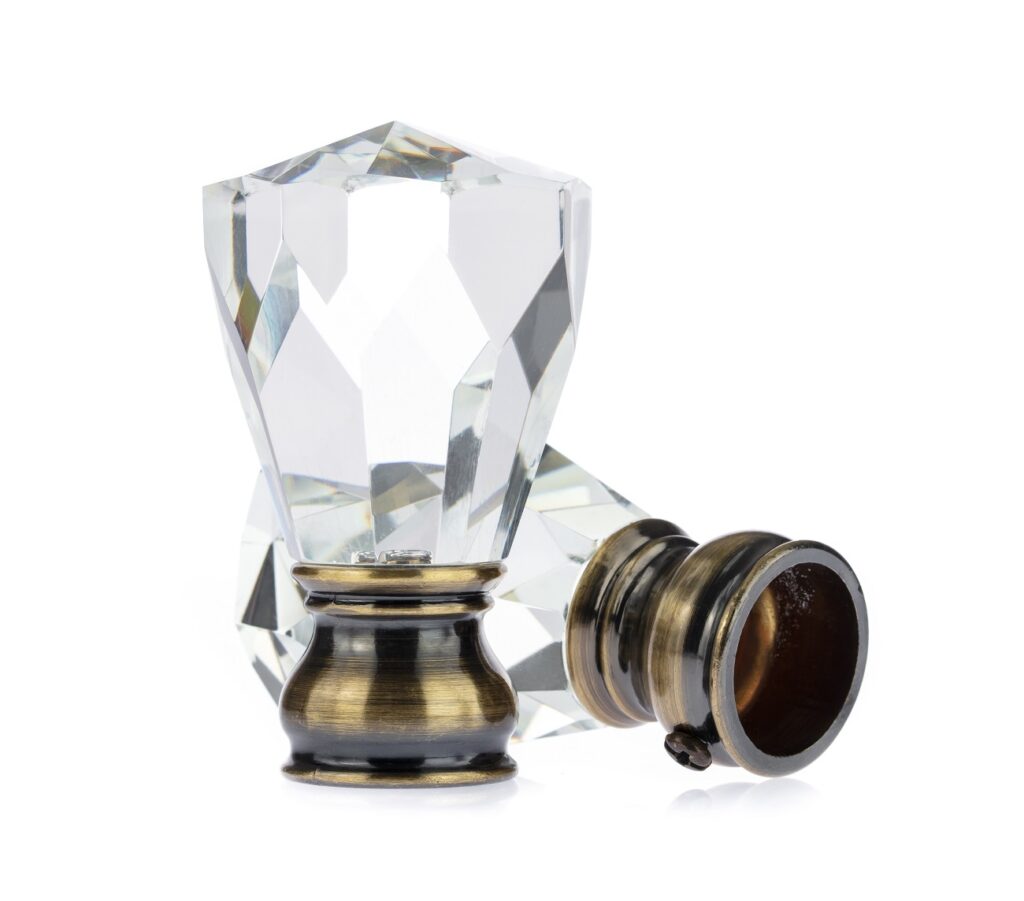 Glass and Crystal Curtain Finials Glass and Crystal Curtain Finials