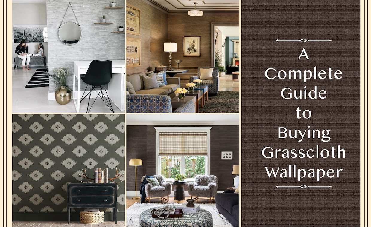 Grasscloth wallpaper