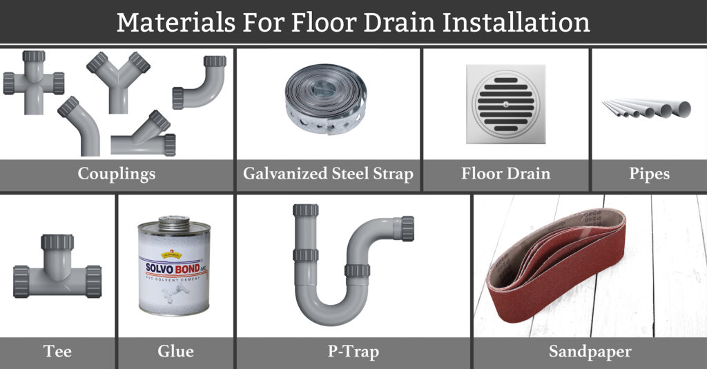 Materials For Floor Drain Installation