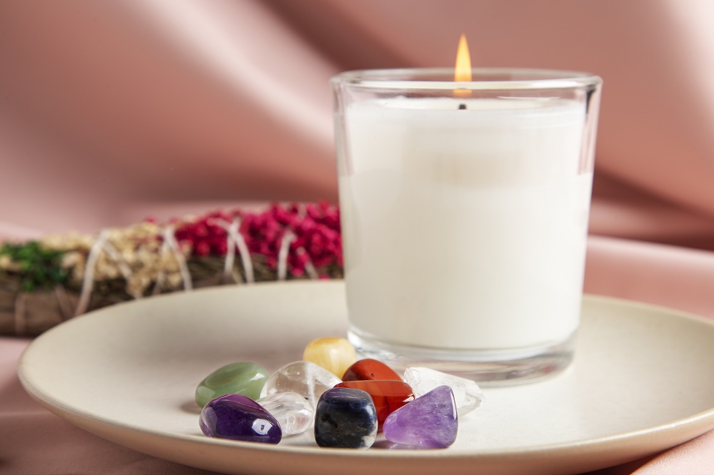 Meditation Room Essentials: Candles and Crystals