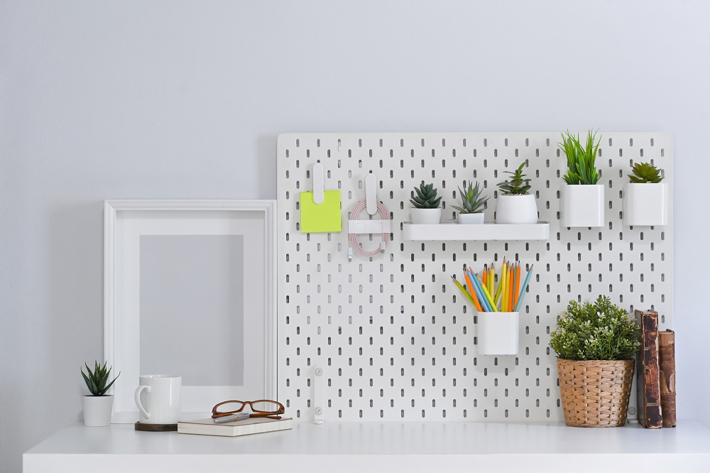 Plants Pinned On Pegboard Plants Pinned On Pegboard
