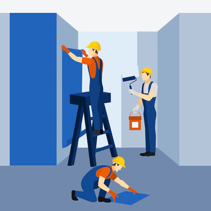 Proper tools and equipment of painting contractor