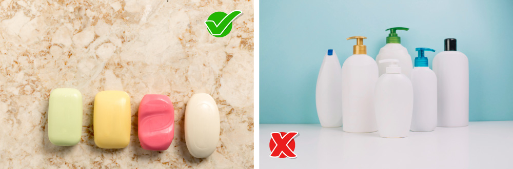 Replace Liquid Shampoo Bottles with Shampoo Bars