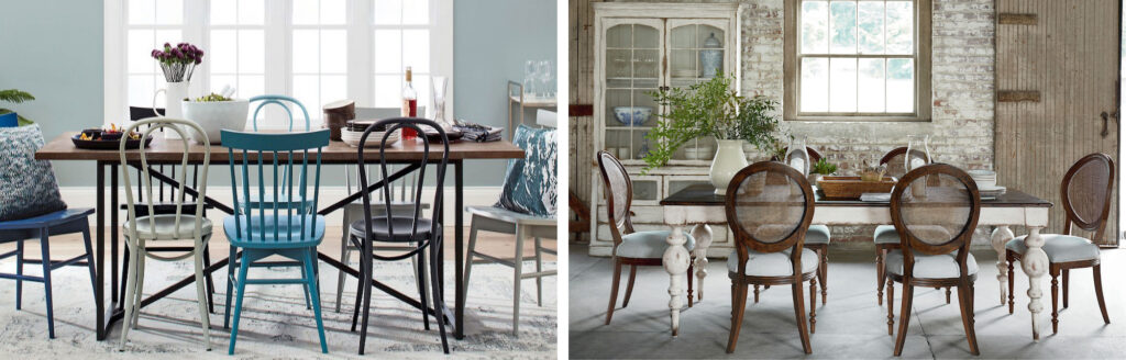 Tones used in traditional dining