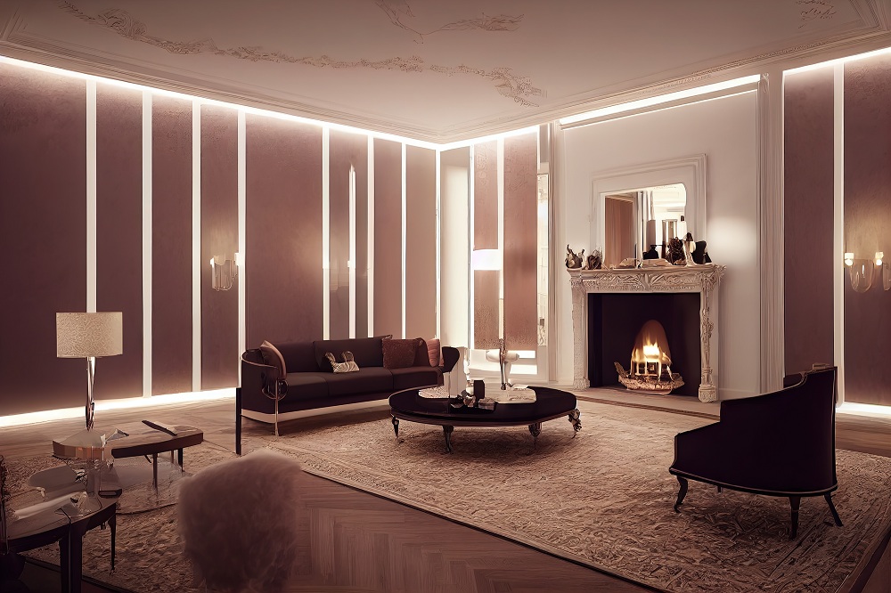 Add Modern Accessories To Living Room Antique Furniture
