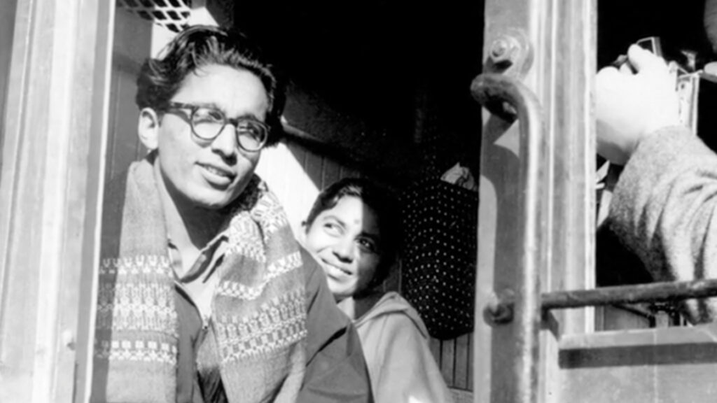 BV Doshi with his wife BV Doshi with his wife