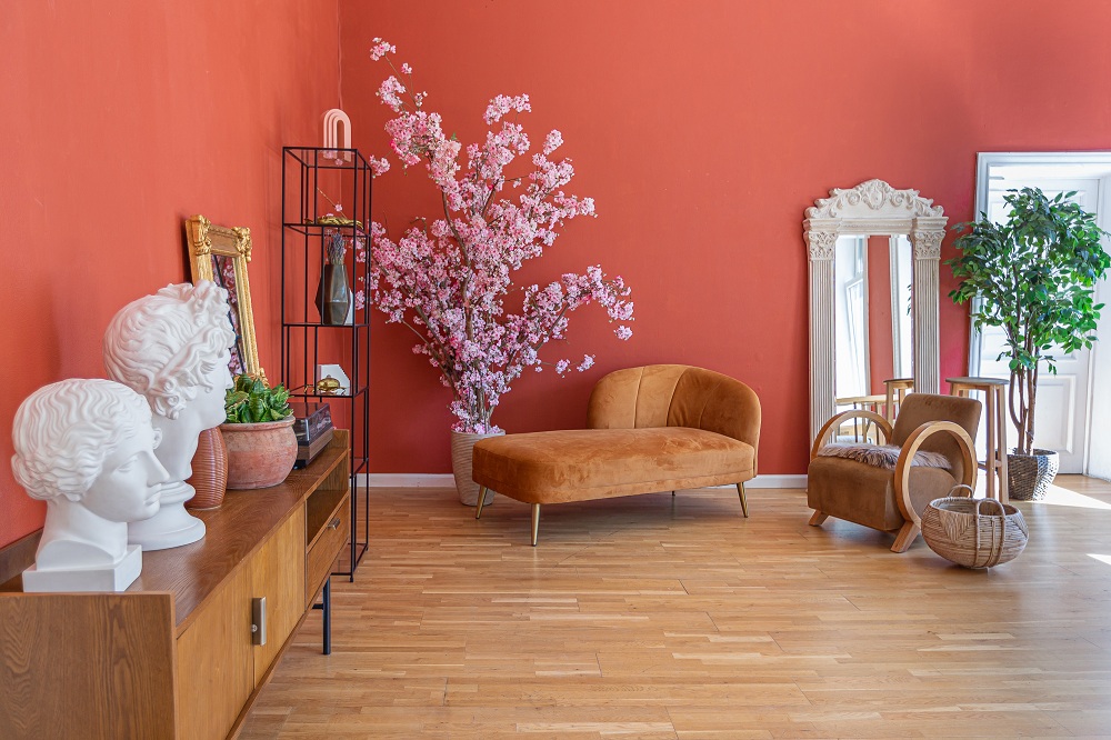 Living Room Antique Furniture With Curved Edges