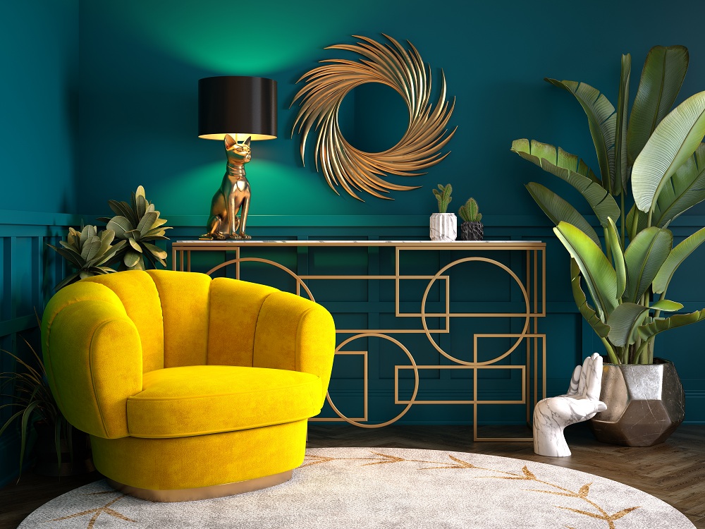 Sunburst Mirror Wooden Frame