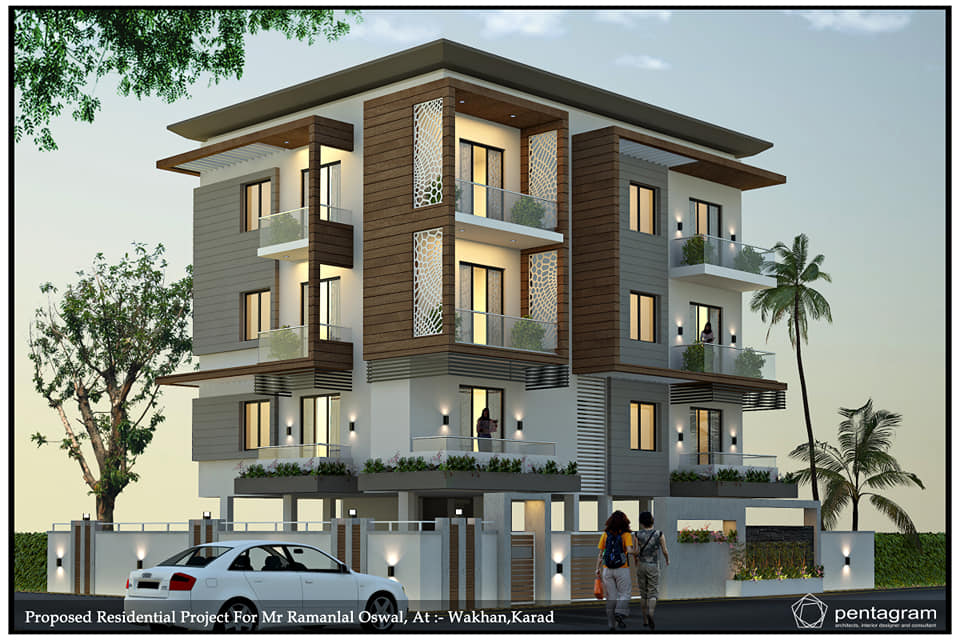A four-storied residential