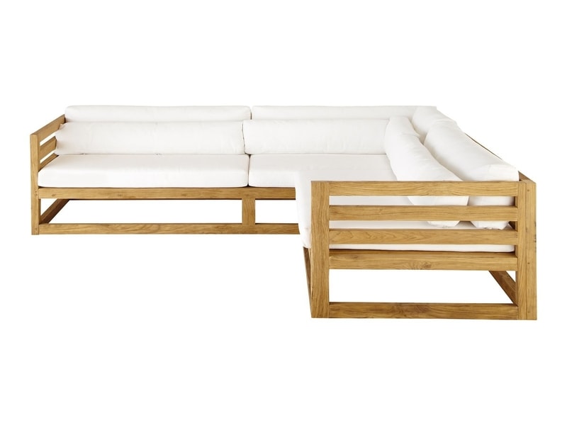 An L shaped equal length sofa