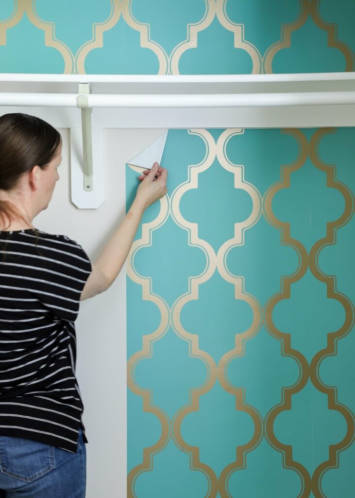 Renovations with peel and stick wallpaper Renovations with peel and stick wallpaper
