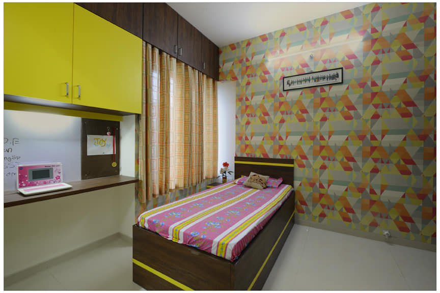 A bright bedroom