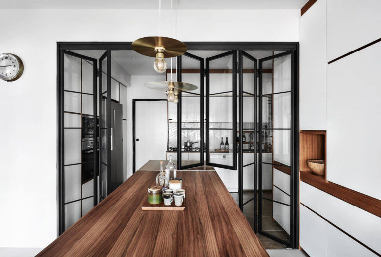 Bi-folding Glass Door Kitchen Partition Bi-folding Glass Door Kitchen Partition