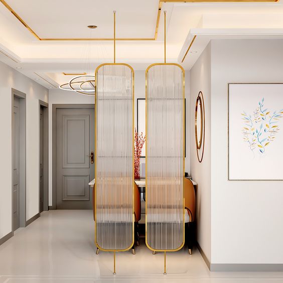 Fluted Glass Screens As Partition Fluted Glass Screens As Partition