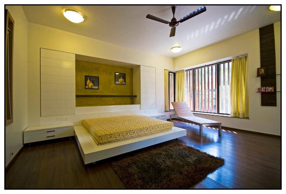 Modern minimalistic design bedroom