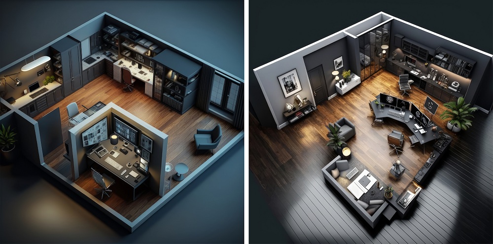 Open floor plan Open floor plan