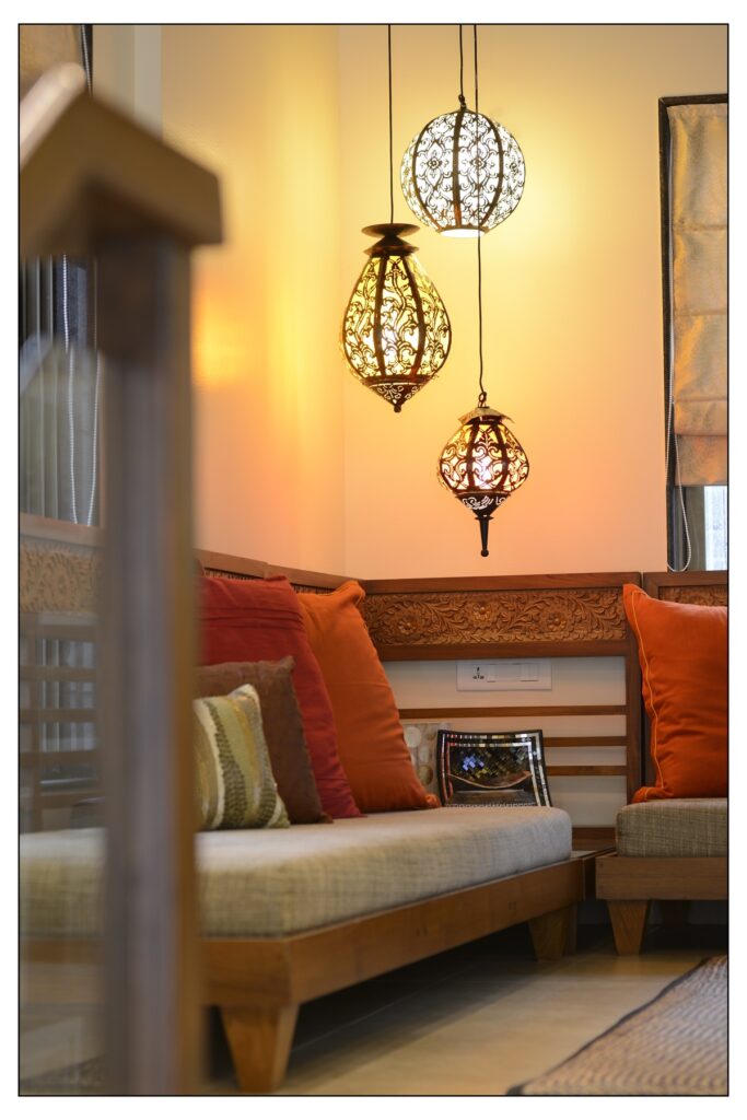The cascading lamps