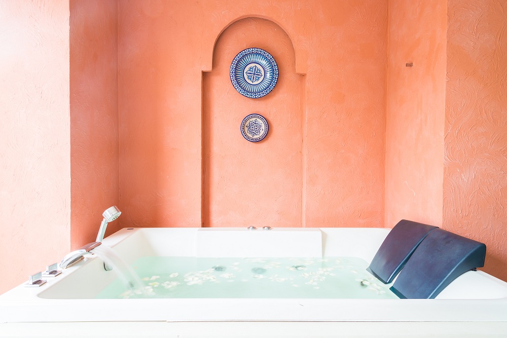 Art piece for DIY swim spa makeover