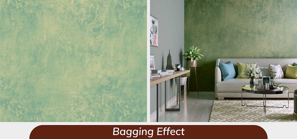 Bagging effect on wall Bagging effect on wall