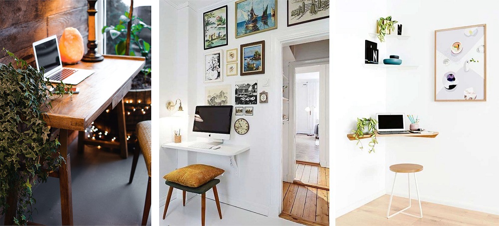 Corner home office