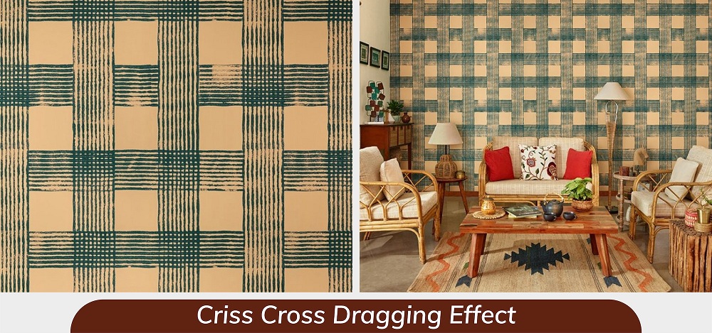 Criss-cross dragging with contrasting colour Criss-cross dragging with contrasting colour