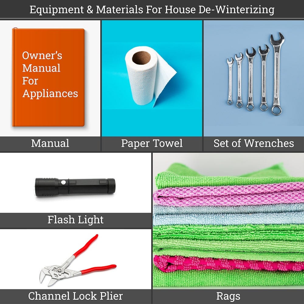 Equipment & Materials For De-Winterizing Equipment & Materials For De-Winterizing