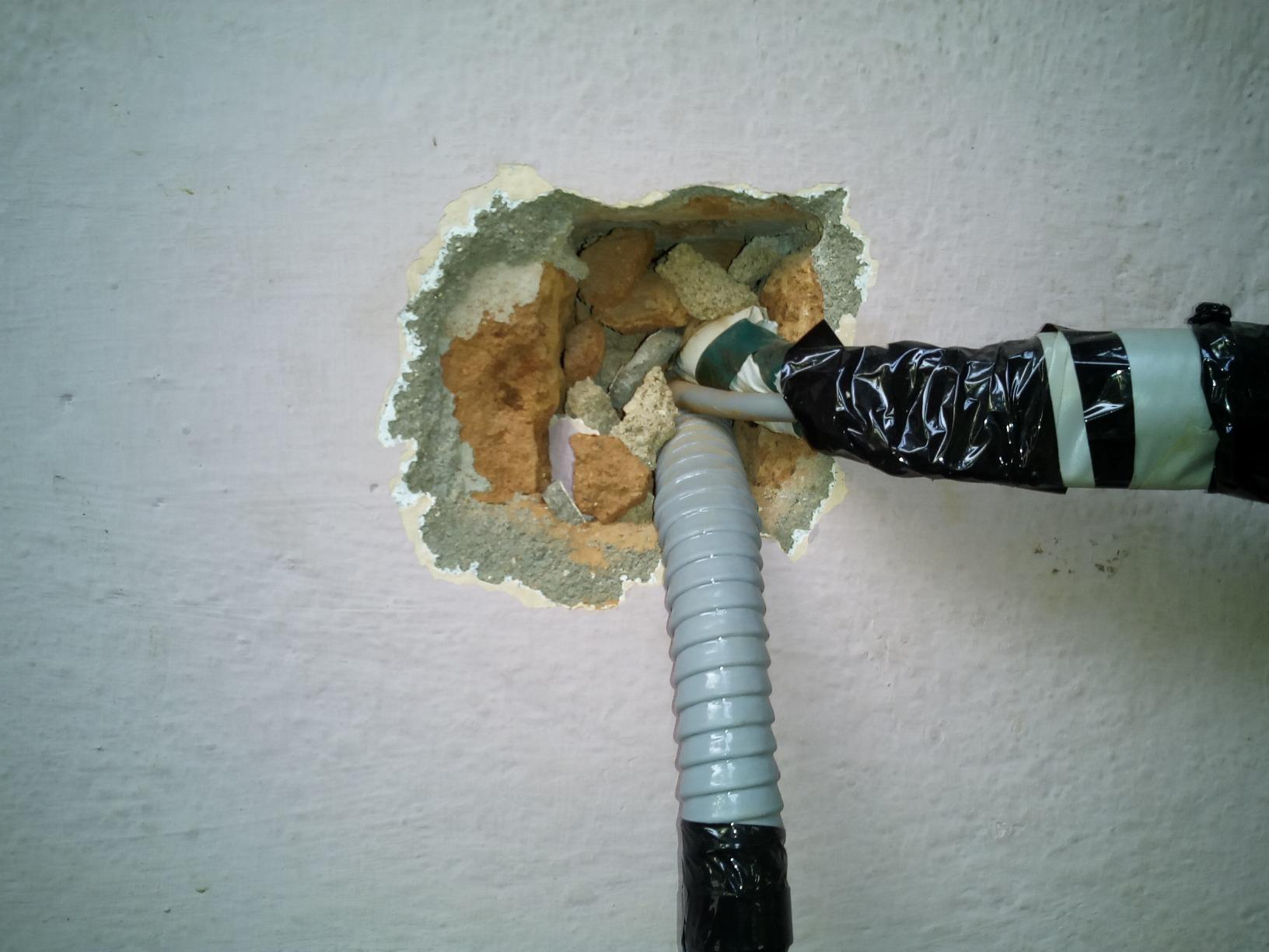 Filling up the Holes in Wall with Rough Bricks