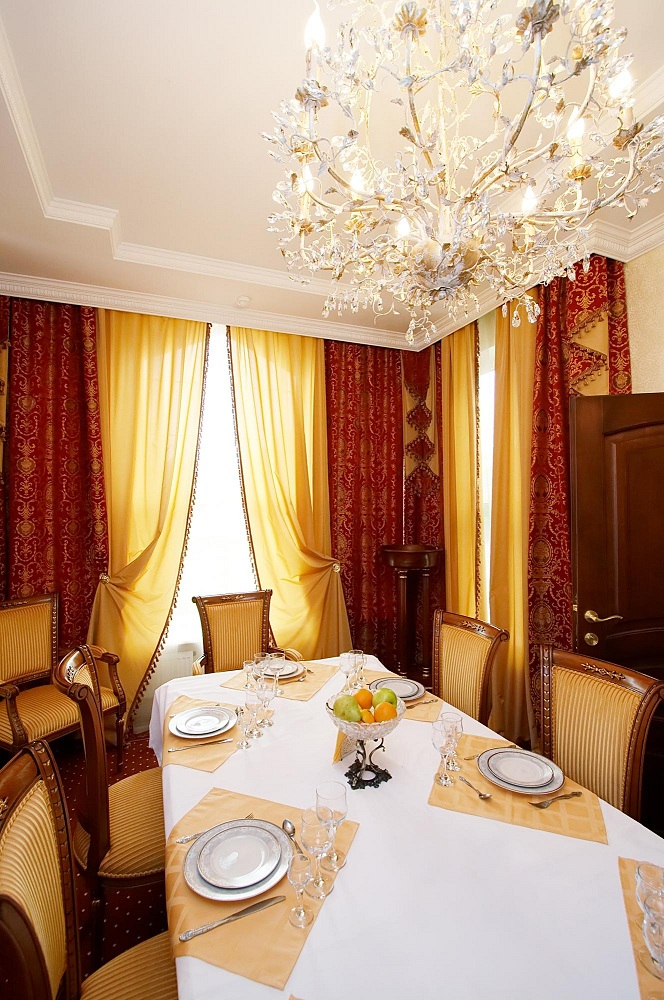 Gold and Red Curtain