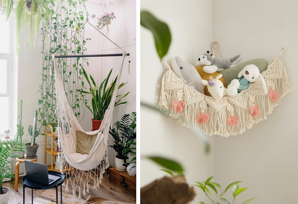 Hammock in corner