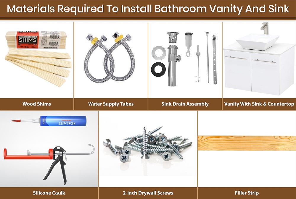Material To Install Bathroom Vanity And Sink