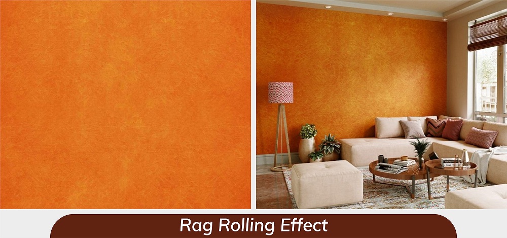 Rag rolling effect Rag rolling effect