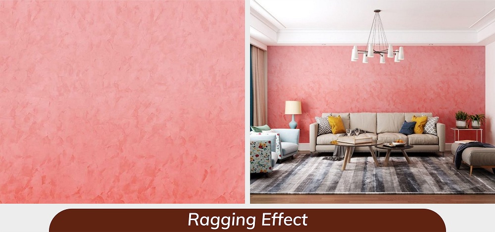 Ragging effect on wall Ragging effect on wall