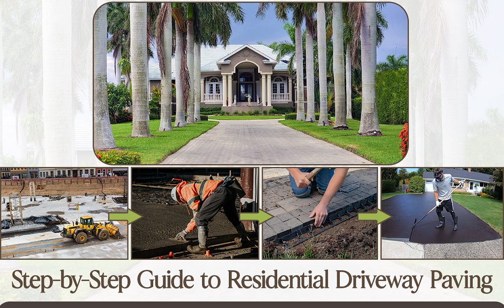 Residential driveway paving