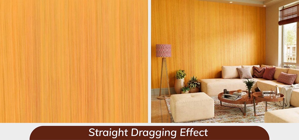 Straight dragging effect Straight dragging effect